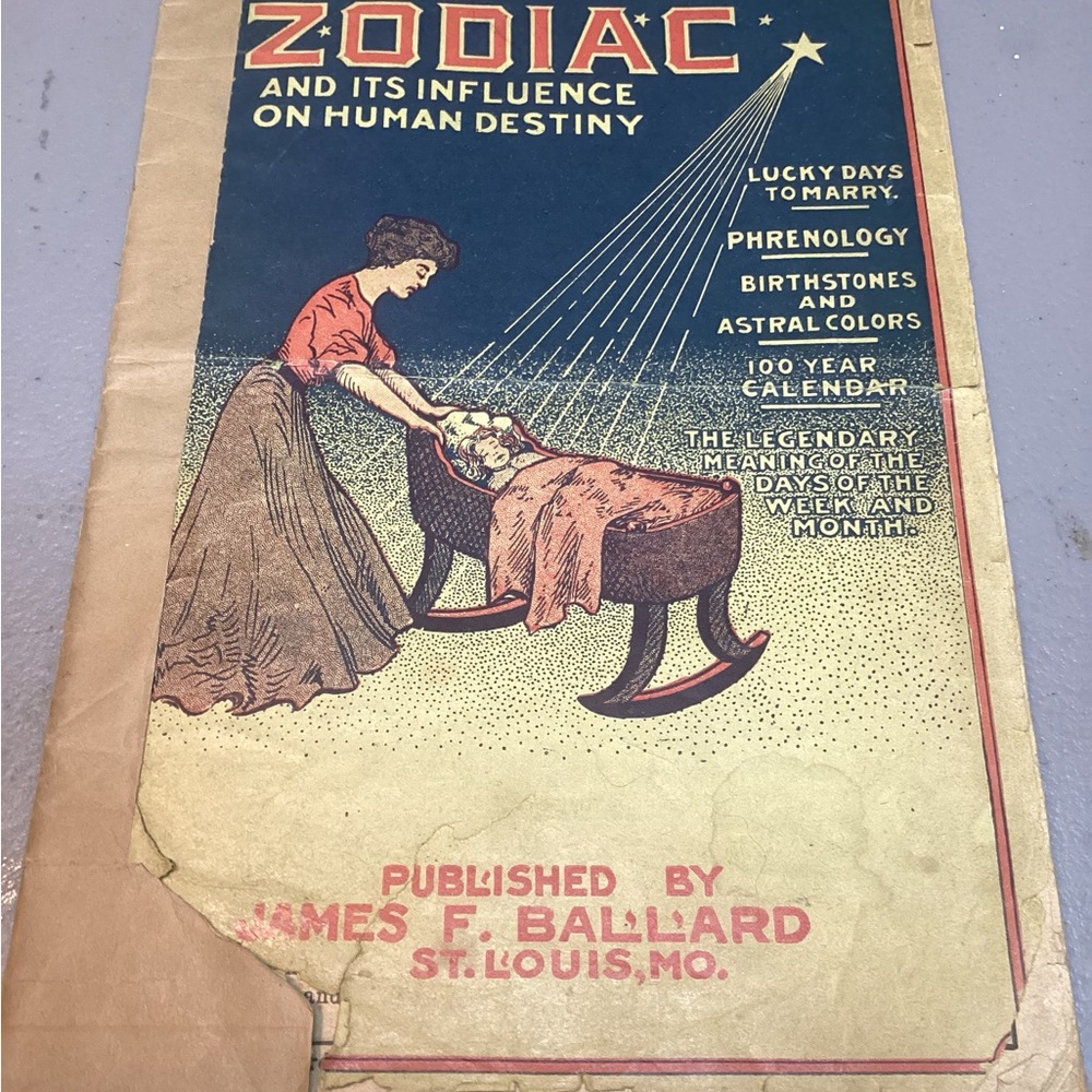 Vintage Zodiac Influence Booklet